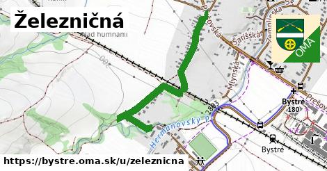 ilustrácia k Železničná, Bystré - 0,88 km