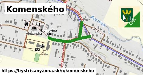 Komenského, Bystričany