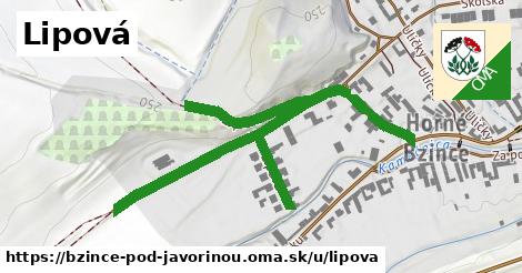 ilustrácia k Lipová, Bzince pod Javorinou - 0,80 km