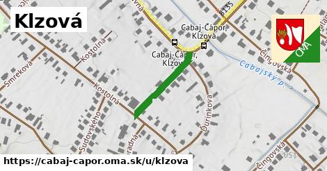 Klzová, Cabaj - Čápor