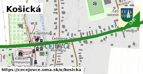 Košická, Čečejovce