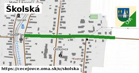 Školská, Čečejovce