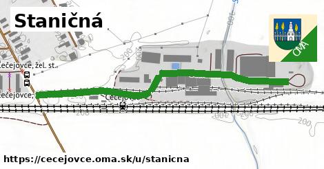 ilustrácia k Staničná, Čečejovce - 608 m