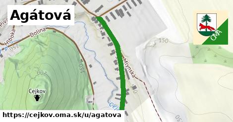 ilustrácia k Agátová, Cejkov - 327 m