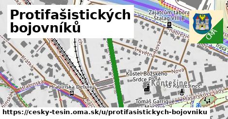 ilustrácia k Protifašistických bojovníků, Český Těšín - 346 m