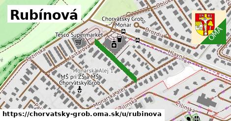 ilustrácia k Rubínová, Chorvátsky Grob - 183 m