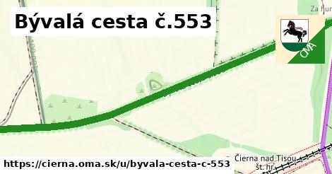 ilustrácia k Bývalá cesta č.553, Čierna - 0,82 km