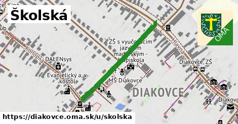 ilustrácia k Školská, Diakovce - 342 m