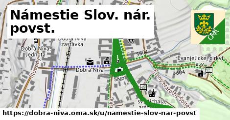 ilustrácia k Námestie Slov. nár. povst., Dobrá Niva - 0,91 km