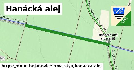 Hanácká alej, Dolní Bojanovice