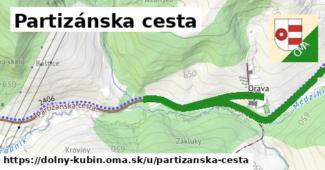 ilustrácia k Partizánska cesta, Dolný Kubín - 3,1 km