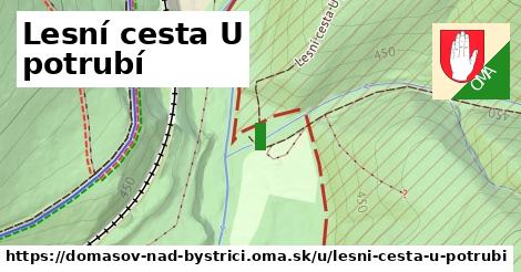 Lesní cesta U potrubí, Domašov nad Bystřicí