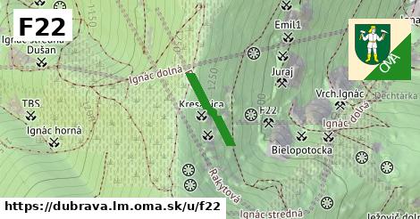 ilustrácia k F22, Dúbrava, okres LM - 147 m