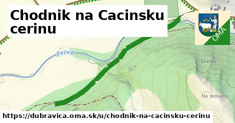 ilustrácia k Chodnik na Cacinsku cerinu, Dúbravica - 487 m