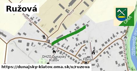 ilustrácia k Ružová, Dunajský Klátov - 212 m