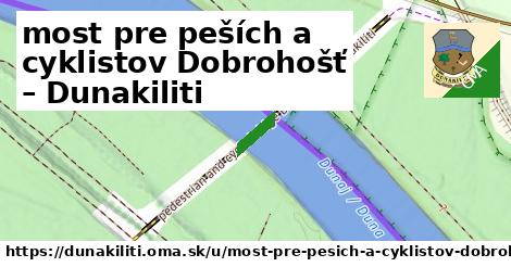 most pre peších a cyklistov Dobrohošť – Dunakiliti, Dunakiliti