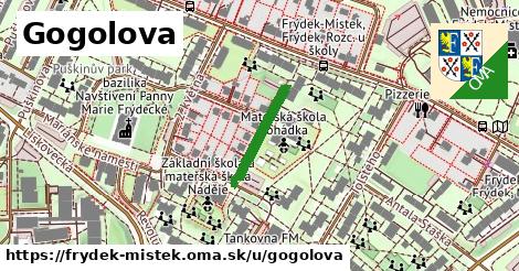 ilustrácia k Gogolova, Frýdek-Místek - 160 m