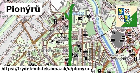 ilustrácia k Pionýrů, Frýdek-Místek - 0,84 km