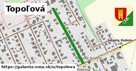 Topoľová, Galanta