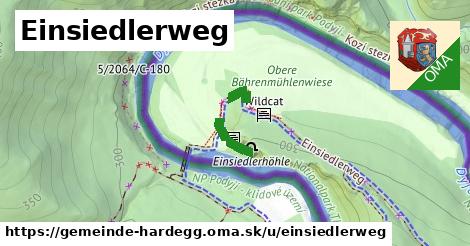 ilustrácia k Einsiedlerweg, Gemeinde Hardegg - 132 m