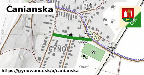 Čanianska, Gyňov