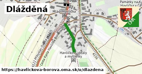 ilustrácia k Dlážděná, Havlíčkova Borová - 160 m