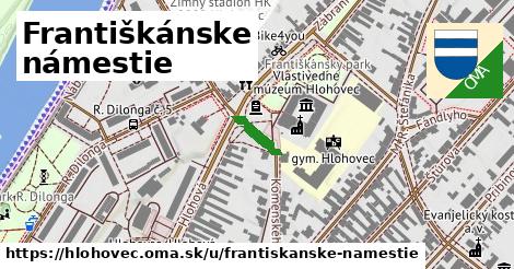 Františkánske námestie, Hlohovec