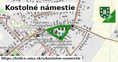 ilustrácia k Kostolné námestie, Holice - 365 m