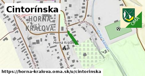 Cintorínska, Horná Kráľová