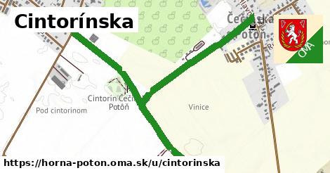 Cintorínska, Horná Potôň