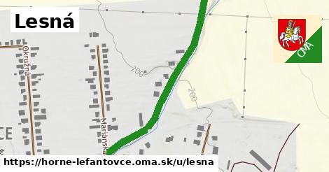 ilustrácia k Lesná, Horné Lefantovce - 449 m