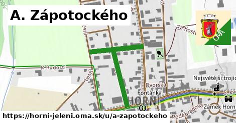 A. Zápotockého, Horní Jelení