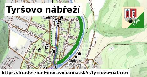 ilustrácia k Tyršovo nábřeží, Hradec nad Moravicí - 676 m