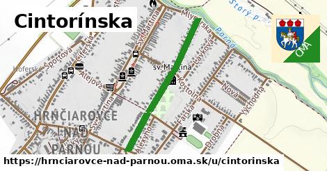 Cintorínska, Hrnčiarovce nad Parnou