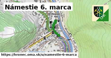 ilustrácia k Námestie 6. marca, Hronec - 131 m