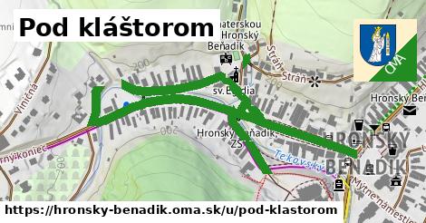 ilustrácia k Pod kláštorom, Hronský Beňadik - 1,00 km