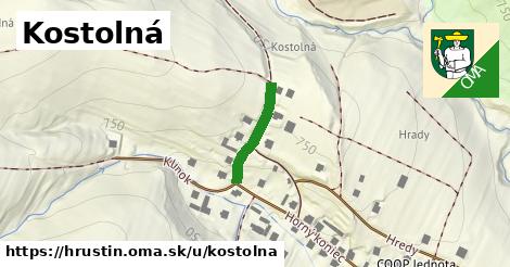 ilustrácia k Kostolná, Hruštín - 157 m