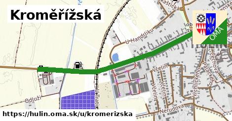 ilustrácia k Kroměřížská, Hulín - 1,03 km