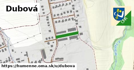 Dubová, Humenné