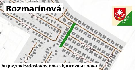 Rozmarínová, Hviezdoslavov