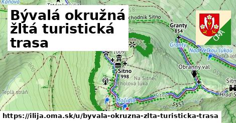 Bývalá okružná žltá turistická trasa, Ilija