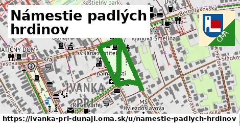 Námestie padlých hrdinov, Ivanka pri Dunaji