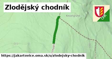 Zlodějský chodník, Jakartovice