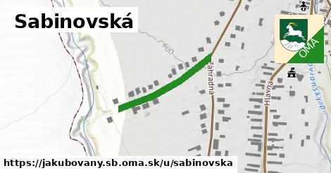 ilustrácia k Sabinovská, Jakubovany, okres SB - 237 m