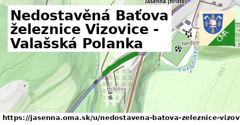 ilustrácia k Nedostavěná Baťova železnice Vizovice - Valašská Polanka, Jasenná - 146 m