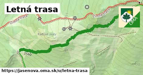 Letná trasa, Jasenová