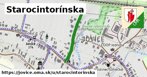 Starocintorínska, Jovice