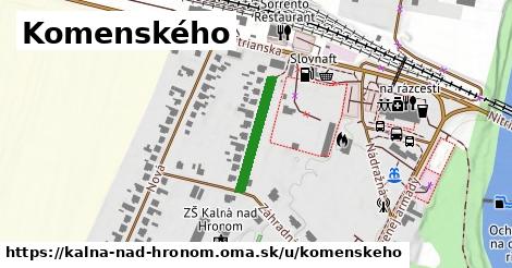 Komenského, Kalná nad Hronom