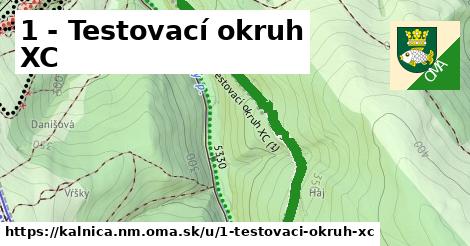 ilustrácia k 1 - Testovací okruh XC, Kálnica - 1,86 km