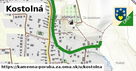 ilustrácia k Kostolná, Kamenná Poruba, okres ZA - 569 m